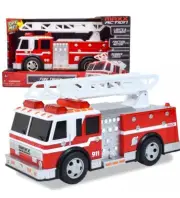 Maxx Action Large FIRE TRUCK – Lights & Sounds Vehicle W/Extendable Ladder NIB