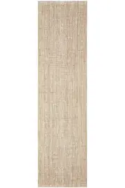 Madras Marlo In White & Beige : Runner Rug