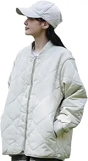 [Generic] Women's Winter Couple Day Diamond Check Down Jacket Light Short Casual Baseball Padded Coat