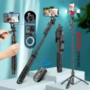 Wireless Selfie Stick Tripod Stand Foldable Monopod Action Camera Phone Shooting