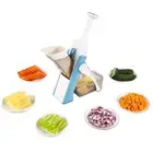 ONCE FOR ALL Safe Mandoline Slicer 5 in 1 Vegetable Cutter, Strips Julienne D...