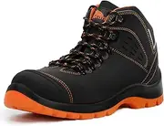 KAM-LITE Composite Toe Boots for Men, Waterproof Slip Resistant Work Boots, Lightweight Safety Boots, Industrial & Construction Work Shoes