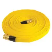 Forestry Grade 3/4" Lay Flat Fire Hose with Garden hose Thread, YELLOW 250 PSI