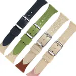 WATCHBAND / 18.20.22MM / 各品牌通用 快拆 雙色真皮錶帶 粉/深藍/綠/棕色 ＃858-392T