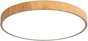 Ceiling Light Fixture,Nordic Wood Grain Color LED Ceiling Lamp. Tricolor Dimmable Simple Modern Iron Art Room Bedroom Lamp. Creative Circular Aisle Balcony Ceiling Light