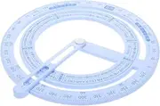JUMPLAWN Engraved Drawing Ruler Pcs Circle Protractor for Accurate Angle Measurement Professional Geometry Tools