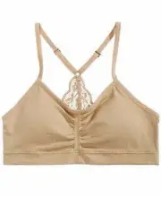 Maidenform Lace-Back Ruched Seamless Crop Bra, Little Girls, Size S 6/6