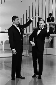 Jerry Lewis, Me Torme on Jerry Lewis Show 1960s TV Photo