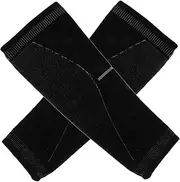 BESPORTBLE 2pcs Knitted Calf Covers Elastic Compression Socks Leg Sleeve Calf Socks Men Breathable Calf Socks Soccer Socks Compression Socks for Sports Calf Sleeves for Men Black Nylon