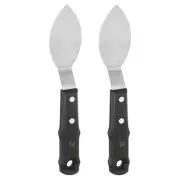 2pcs No.14 Painting Pallet Palette Knife Stainless Steel Pointy Paint Spatula