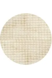 Rug Culture Textured Kids Washable Round Rug Ivory Bubble BUB-NATURAL-200X200