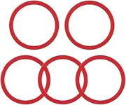 Flywheel Tools 5Pcs Aluminium Alloy Flywheel Hub Spacers Bottom Bracket Washers Axle Gasket Bicycle Parts Bike Accessories Flywheel Puller(2.5mm Red)