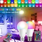 RGBW Smart LED Light Bulb B22 E27 16 Colour Changing Remote Control Bayonet Lamp