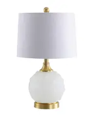 JONATHAN Y Ilsa 22in Dotted GlassMetal LED Table Lamp