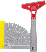 Bates- Razor Blade Scraper, 4" Scraper Tool with 10 Extra Blades,...