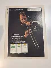 Kool Cigarettes Trombone Print Ad 8x11 1983 Great To Frame