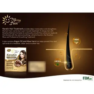 Merry Sun Keratin Hair Therapy Golden Mask Chocolate Keratin