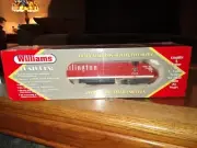 WILLIAMS TRAINS GP38101 BURLINGTON LOCOMOTIVE GP-38 POWER A W/HORN NEW!!