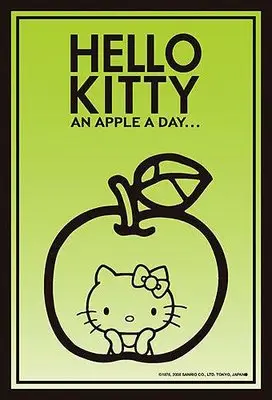 日本拼圖．三麗鷗 凱蒂貓 Hello Kitty 204片透明塑膠絕版拼圖，204-AC015