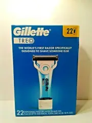Gillette Treo 22 Disposable Razors with Shaving Gel Great for Care Givers New