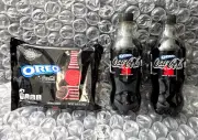 1 OREO Coca-Cola Sandwich Cookies package & 2 OREO Coca-Cola bottles NEW Coke