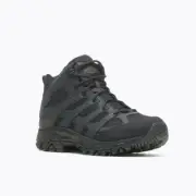 MERRELL WORK Men's Moab 3 Mid Tactical Waterproof Boot Black - J003911, Black