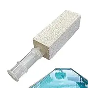 Cleaning Pumice Stone for Stove - Hard Water Rings Scouring Stick Cleaning Stone with Handle,Stain Remover Heavy Duty Non Scratch Cleaner Scrubber for Sink