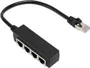 VBESTLIFE RJ45 Ethernet Splitter Cable, RJ45 1 Male to 4 X Female LAN Ethernet Splitter Adapter Cable Compatible with LAN Ethernet Socket Connector Adapter