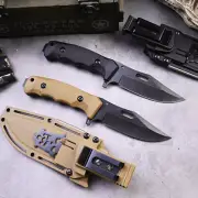 Multi Fixed Blade Survival Knife Outdoor Hunting Hiking Tactical With Sheath