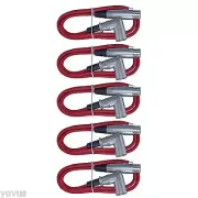 5RED Right angle male to straight female XLR MIC microphone audio patch cords