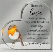 Memorial Desk Acrylic Plaque, Loved One, Family, Loss, Grief, Birthday, Xmas