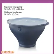 Tupperware WOW Pop Microwave Popcorn Maker Bowl on-the-go
