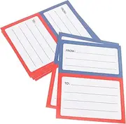 KICHOUSE Pcs Self-Adhesive Address Labels to from Sections Blank for Writing Small Shipping Stickers Mail Package Labels