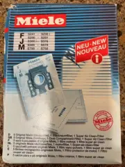Miele Type F/J/M AirClean Filter Bags 5 Filters