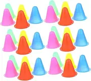 Totority 30Pcs Roller Sports Training Cones Colorful Agility Markers for Roller Skating Football Basketball and Obstacle Courses Skills Control and Agility