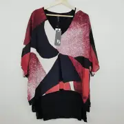 [ TS TAKING SHAPE ] Womens Winter Hue Tunic Top NEW RRP$139.95 | Size AU 18