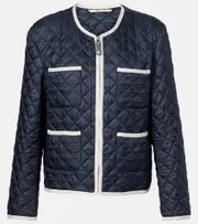 [Max Mara] Max Mara Celeste quilted canvas jacket UK 10 blue