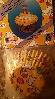 125 ACME EASTER MUFFIN / CUPCAKE BAKING CUPS Regular and Mini Muffin sizes