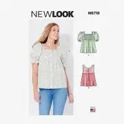 ChicSquare Stitch Kit: Multicolor Misses' Top Pattern (Sizes 8-18) - Code N6719