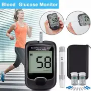 Blood Glucose Monitor Diabetes Testing Kit Blood Sugar Meter w/ 50 Test Strip