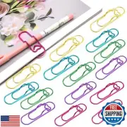 Zrwcvxy Metal Pen Clips and Holders 15 Pack Colorful for Notebooks and Papers