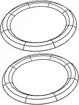 QUMIIRITY 2pcs Iron Christmas Wreath Making Supplies Hanging Wreath Frame Wreath Making Supplies Floral Hoop Centerpiece for Table Green
