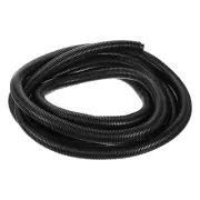 3/4 Inch x 16.4 Ft Split Wire Loom Tubing , Guard Convoluted Flex, Black