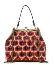 *Patricia Nash Laureana Frame Satchel Purse Coral & Certificate w/Dustbag NWT