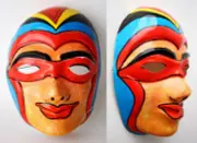 RARE VINTAGE 80's SUPER HERO SPACEMAN PLASTIC MASK HALLOWEEN CARNIVAL NEW