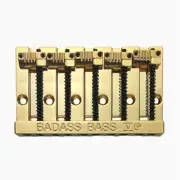 NEW Leo Quan Badass Bass V 5-String Bass Bridge - GOLD