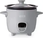 DRCM200RMGY04 Mini Rice Cooker Steamer with Removable Nonstick Pot, Keep Warm Fu