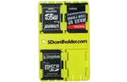 Yellow Standard size SD Card Holder Storage Case SD/SDHC/SDXC USA Shipper!