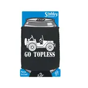 Go Topless - Funny Novelty Stubby Holder With Base