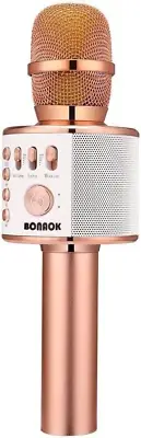 Wireless Bluetooth Karaoke Microphone, 3-In-1 Portable Handheld Mic Speaker